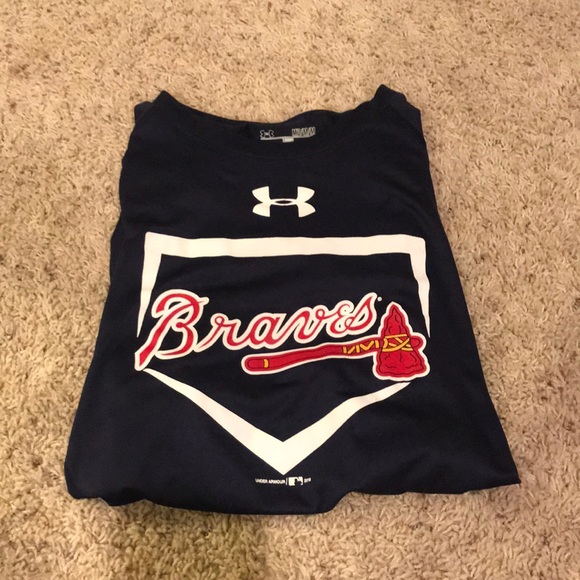 atlanta braves under armour shirt
